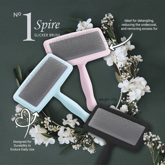 True Iconic Spire Slicker Brush Dog Grooming Brush for Detangling (3 Colors)