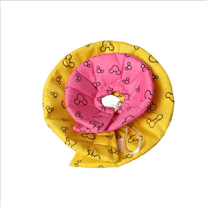 Munchies Soft Recovery Cone – Mouse Print Muzzle Collar for Rats, Mice, Hamsters & Birds