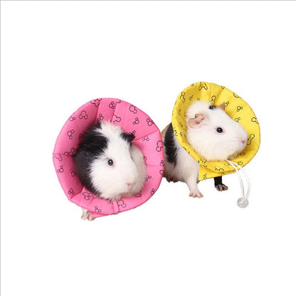 Munchies Soft Recovery Cone – Mouse Print Muzzle Collar for Rats, Mice, Hamsters & Birds