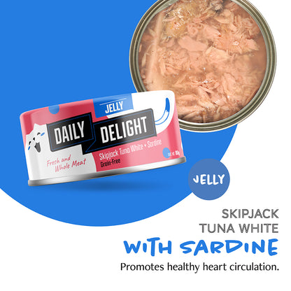 Daily Delight Jelly Series Variety Bag Canned Cat Food (6 x 80g)