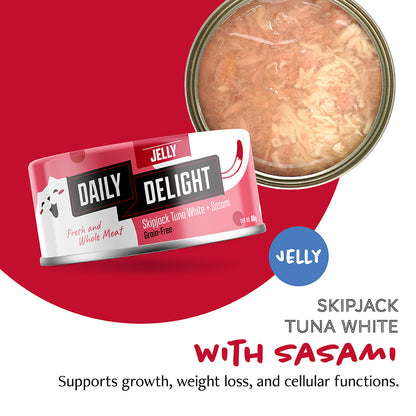 Daily Delight Jelly Series Variety Bag Canned Cat Food (6 x 80g)