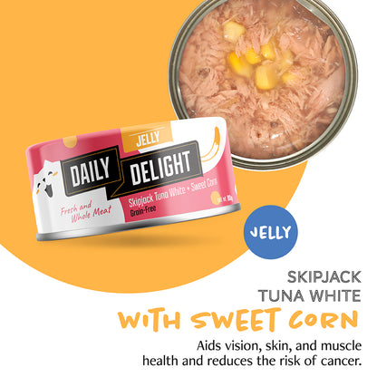 Daily Delight Jelly Series Variety Bag Canned Cat Food (6 x 80g)