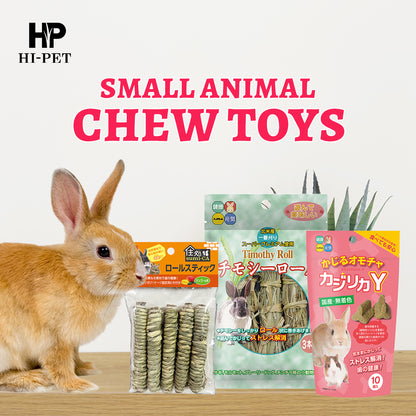 Hi-Pet Timothy Roll Toy – 3pcs Natural Chew Set for Rabbits & Small Pets