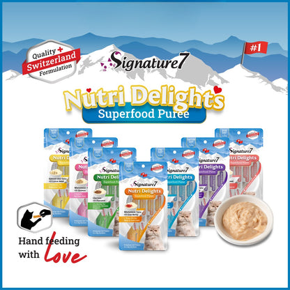 Signature7 Nutri Delights Whitemeat Tuna with Goji Berry Purée Cat Treat (Thur) 60g