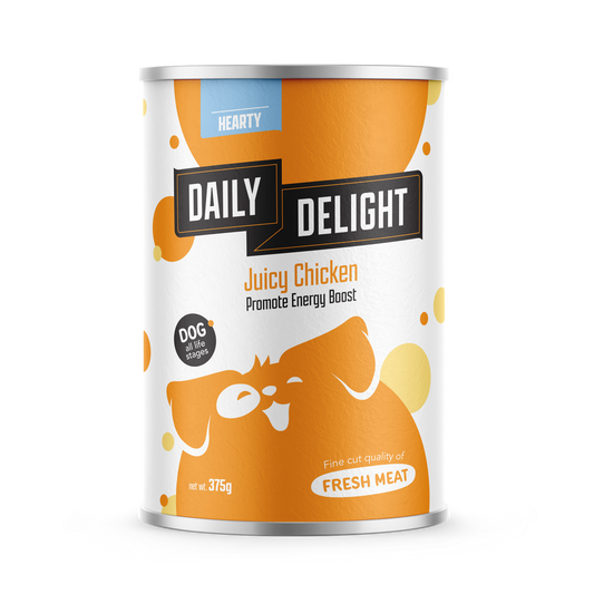 Daily Delight Juicy Chicken Canned Dog Food 375g