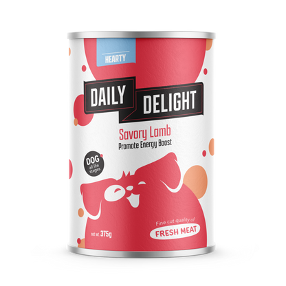 Daily Delight Savory Lamb Canned Dog Food 375g