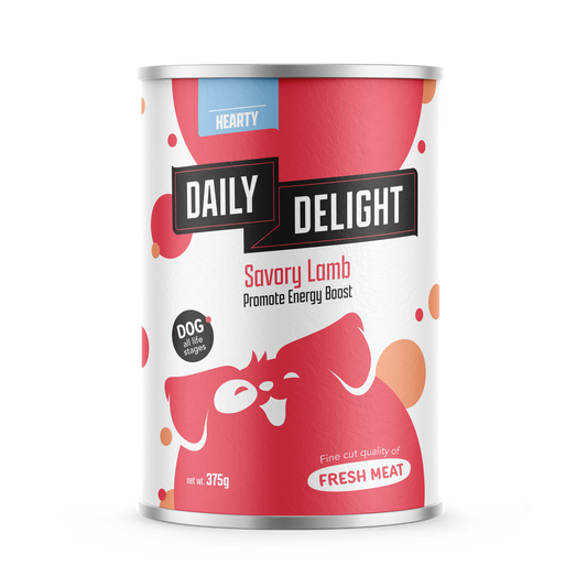Daily Delight Savory Lamb Canned Dog Food 375g