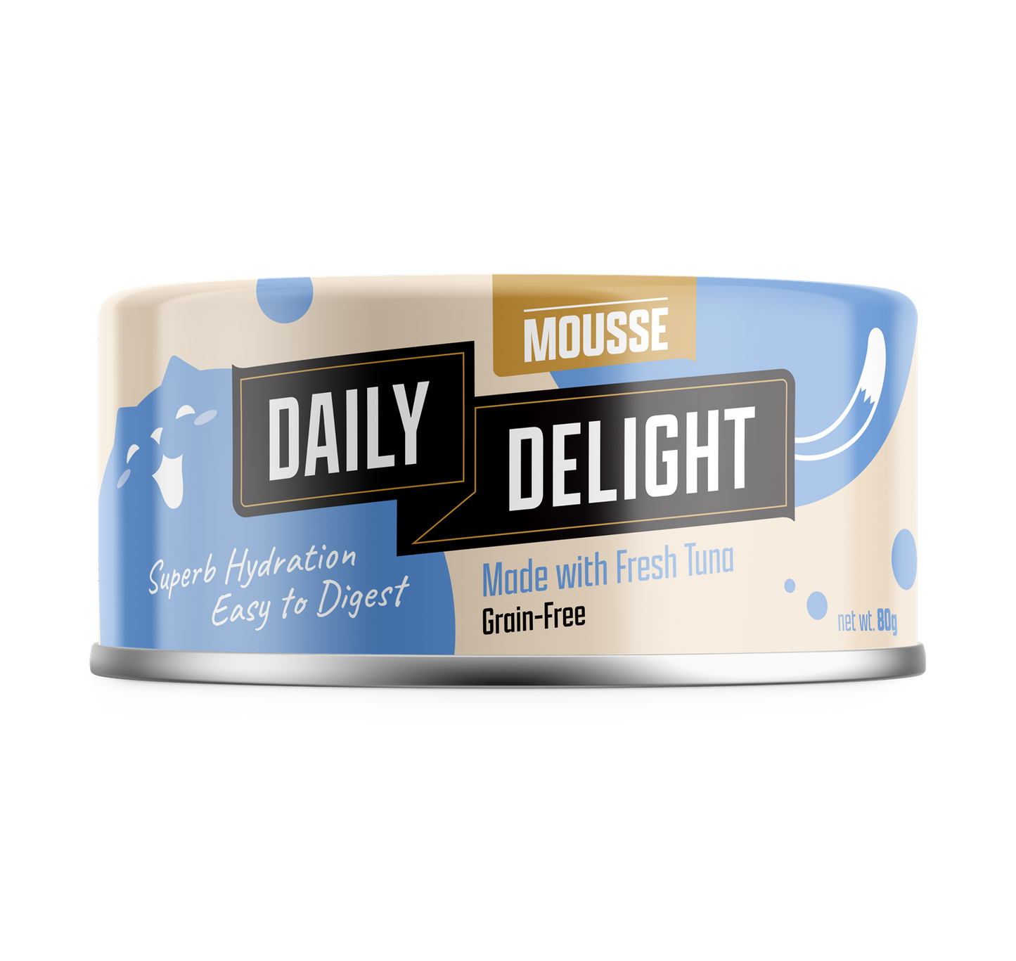 Daily Delight Mousse with Tuna Canned Cat Food 80g x 24cans