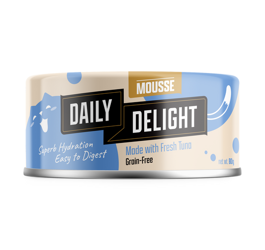 Daily Delight Mousse with Tuna Canned Cat Food 80g x 24cans