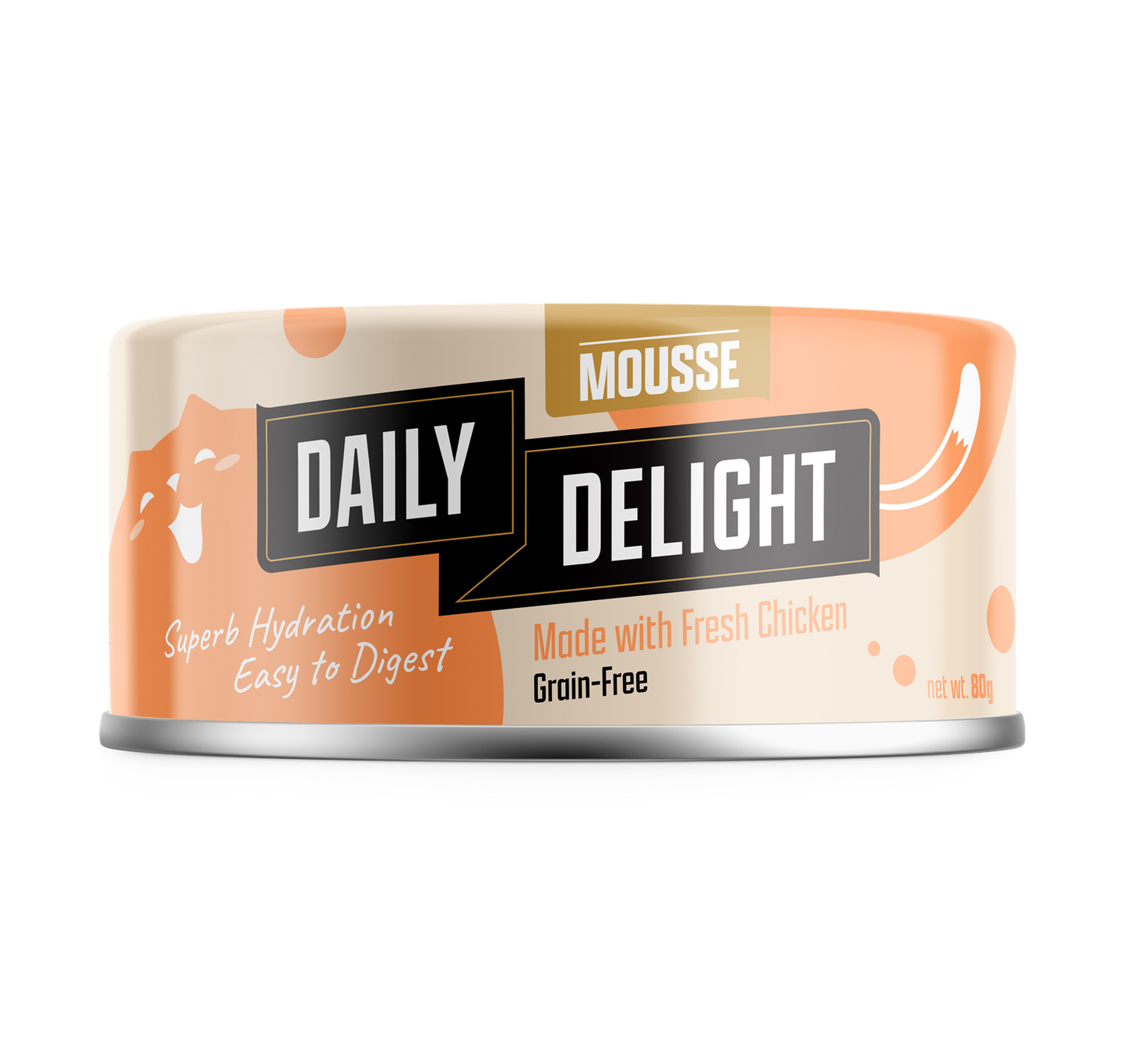 Daily Delight Mousse with Chicken Canned Cat Food 80g x 24cans