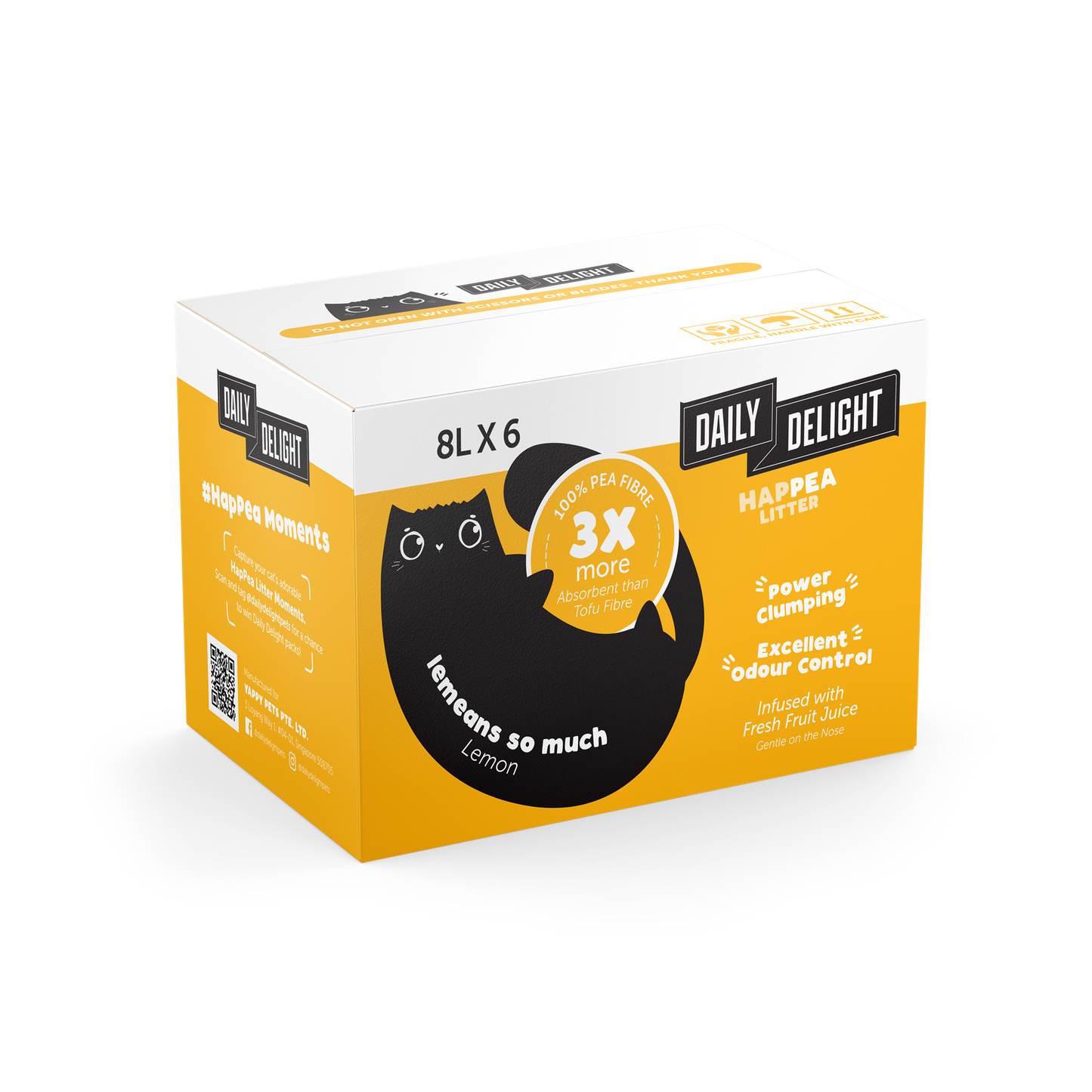 Daily Delight Happea Lemeans So Much Lemon Clumping Cat Litter 8L
