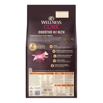 Wellness CORE Digestive Health Chicken & Brown Rice Small Breed Adult Dry Dog Food 12LB