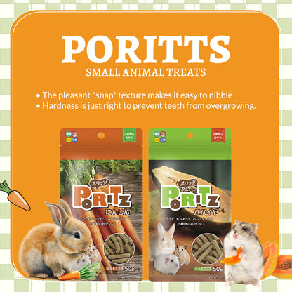 Hi-Pet Poritts Dried Carrot Treats for Rabbits & Small Pets – 50g