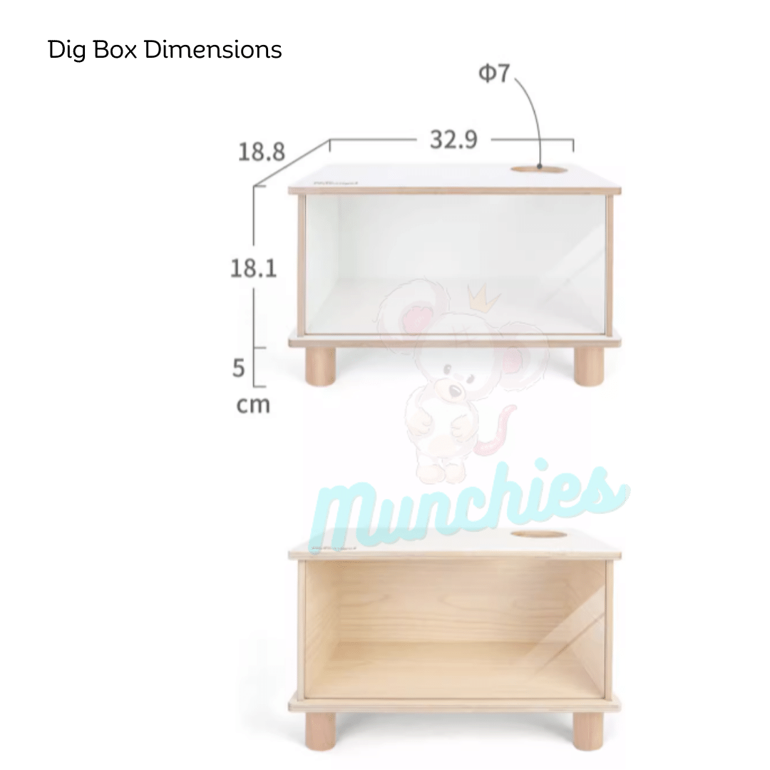 NiteAngel Visible Digging Box – Natural Enrichment for Rats & Hamsters