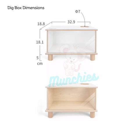 NiteAngel Visible Digging Box – Natural Enrichment for Rats & Hamsters