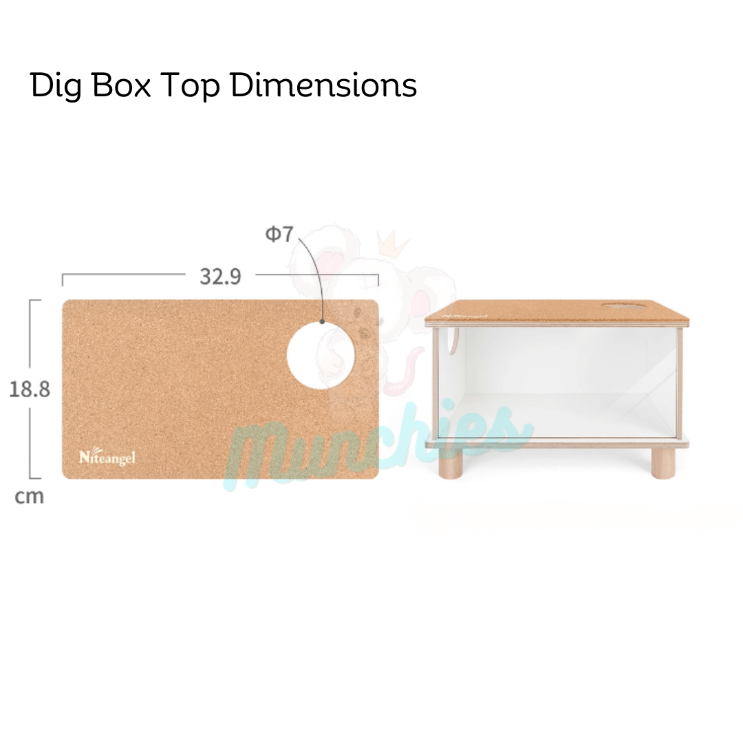 NiteAngel Visible Digging Box – Natural Enrichment for Rats & Hamsters