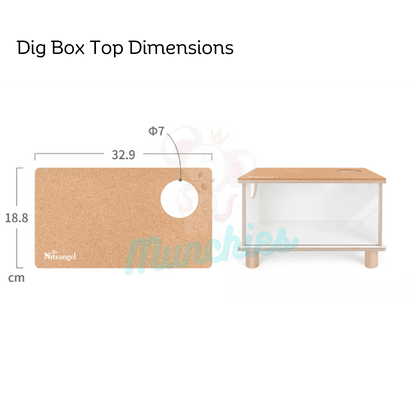 NiteAngel Visible Digging Box – Natural Enrichment for Rats & Hamsters