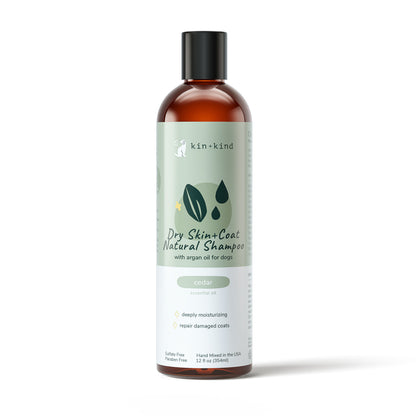 kin+kind Dry Skin and Coat Shampoo Cedar 12oz