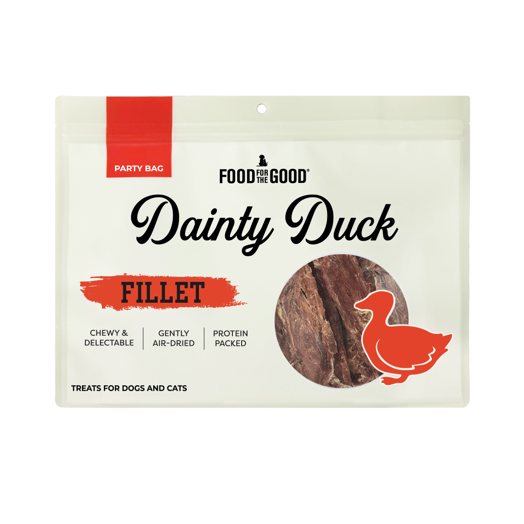 Food For The Good Party Bag Duck Fillet Treats for Cats & Dogs 400g
