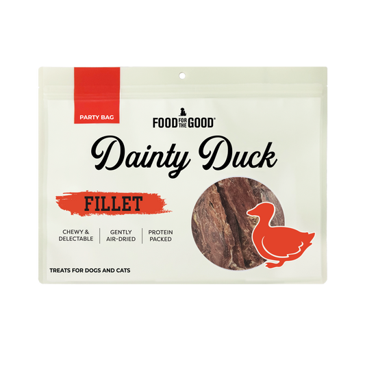 Food For The Good Party Bag Duck Fillet Treats for Cats & Dogs 400g