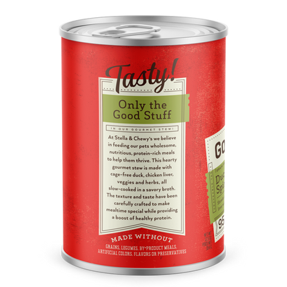 Stella & Chewy’s Gourmet Duck Carrot and Spinach Stew Grain Free Canned Dog Food 12.5oz