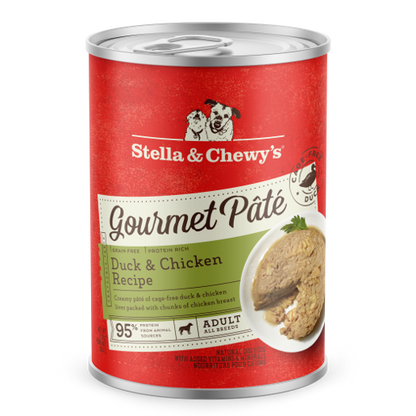 Stella & Chewy’s Gourmet Pate Duck & Chicken Grain Free Canned Dog Food 12.5oz
