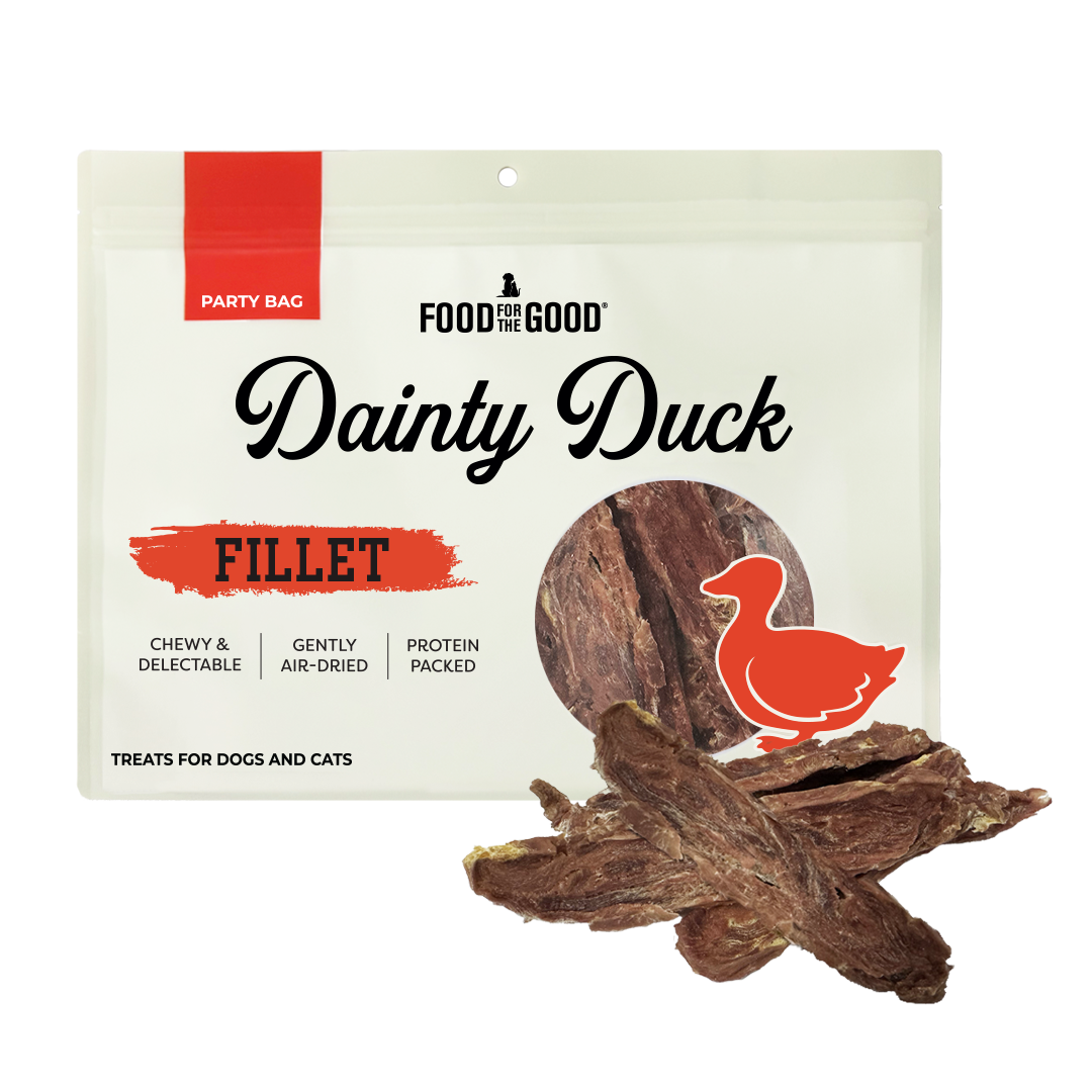 Food For The Good Party Bag Duck Fillet Treats for Cats & Dogs 400g