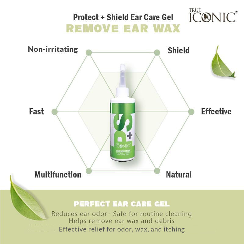 True Iconic P+S Protect Shield Ear Care Gel 125ml for Dogs and Cats