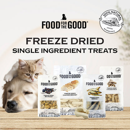 Food For The Good Freeze Dried Shishamo Treats for Cats and Dogs 50g