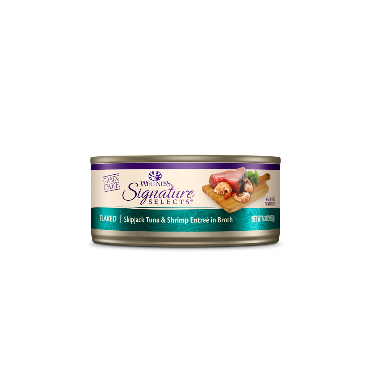Wellness CORE Signature Selects Flaked Skipjack Tuna & Shrimp Grain Free Canned Cat Food