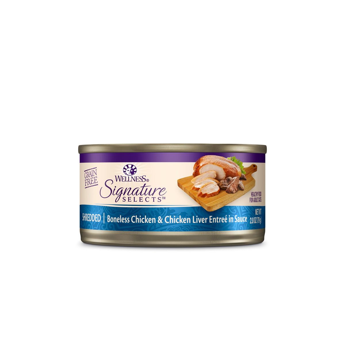 Wellness CORE Signature Selects Shredded Chicken & Chicken Liver Grain Free Canned Cat Food