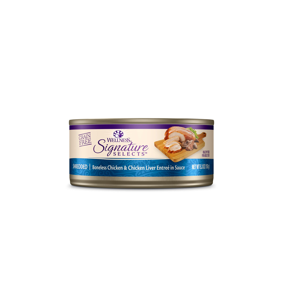 Wellness CORE Signature Selects Shredded Chicken & Chicken Liver Grain Free Canned Cat Food