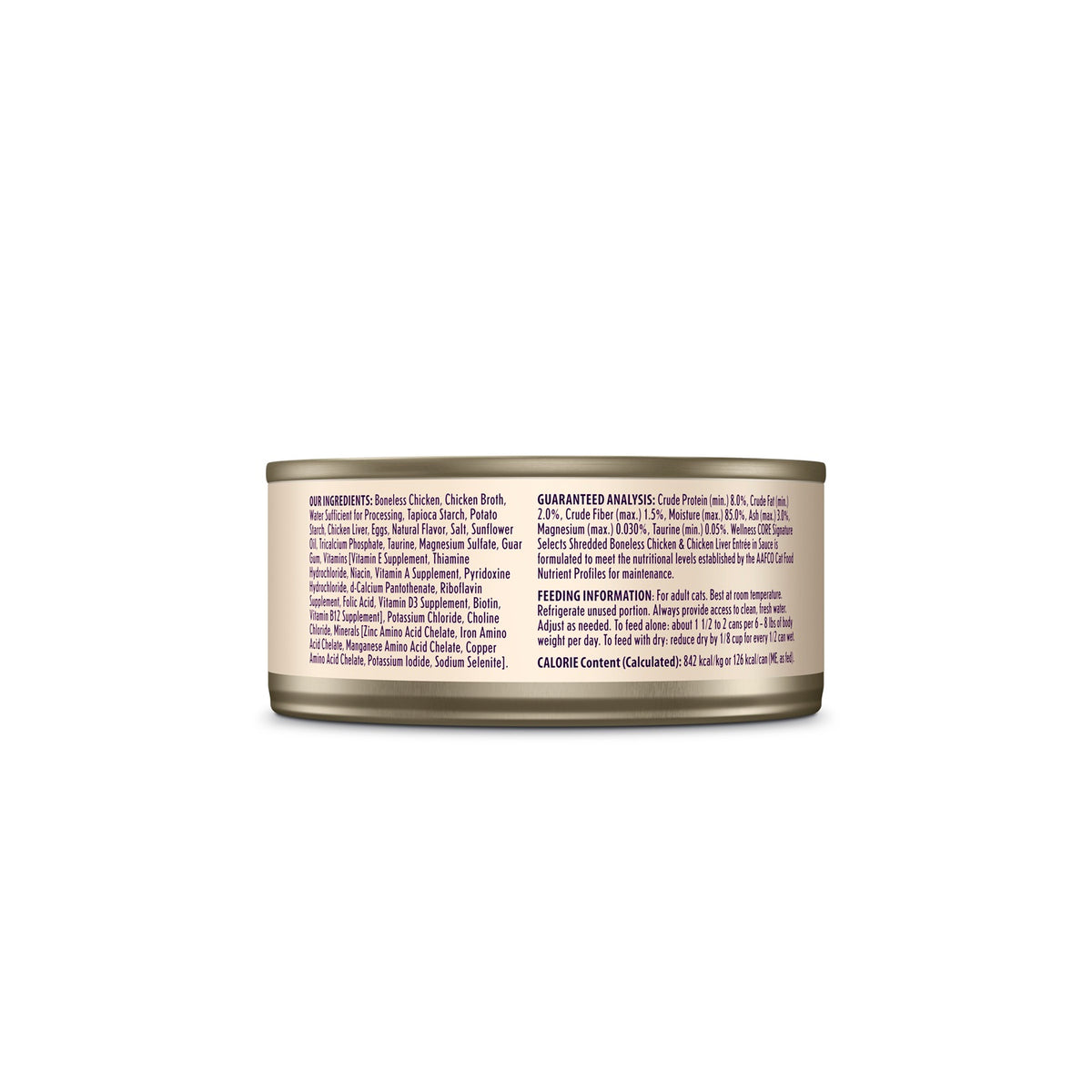 Wellness CORE Signature Selects Shredded Chicken & Chicken Liver Grain Free Canned Cat Food