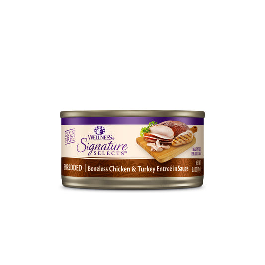 Wellness CORE Signature Selects Shredded Chicken & Turkey Grain Free Canned Cat Food