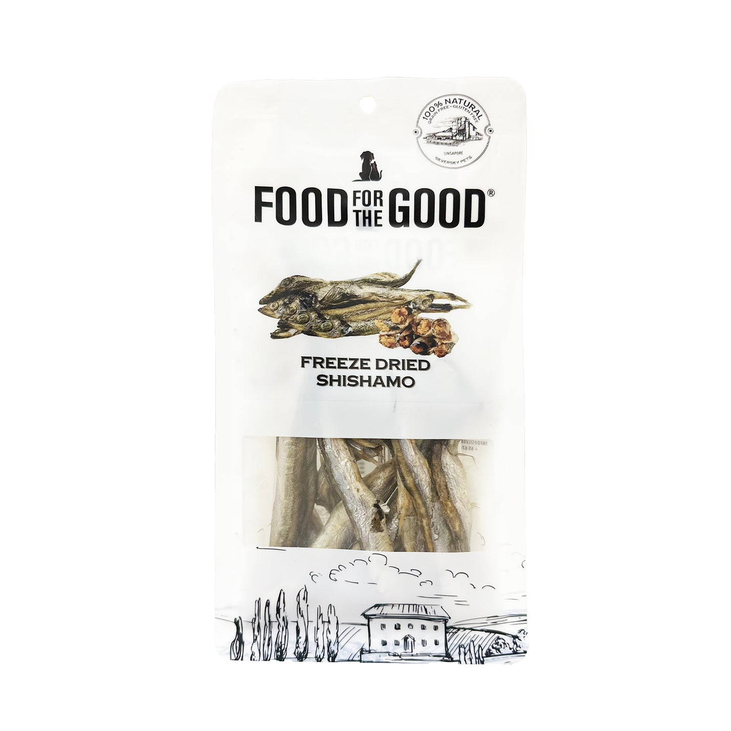 Food For The Good Freeze Dried Shishamo Treats for Cats and Dogs 50g