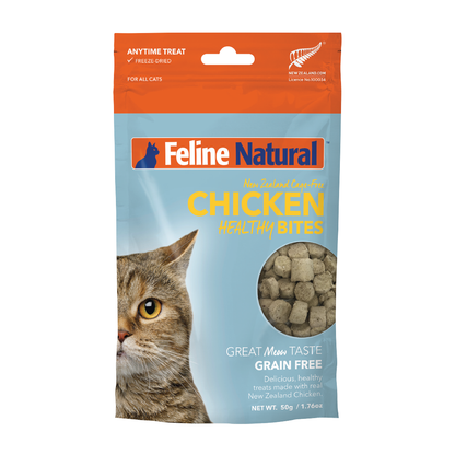 Feline Natural Healthy Bites – Freeze-Dried Chicken Cat Treats 50g