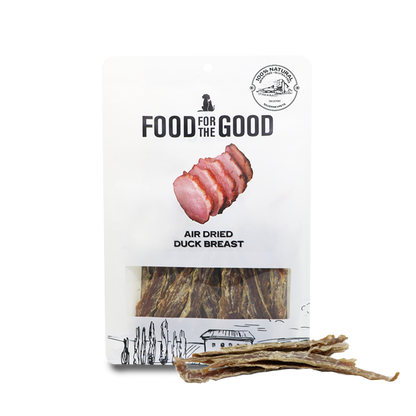 Food For The Good Air Dried Duck Breast Treats for Cats and Dogs 300g