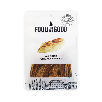 Food For The Good Air Dried Chicken Breast Treats for Cats and Dogs 300g