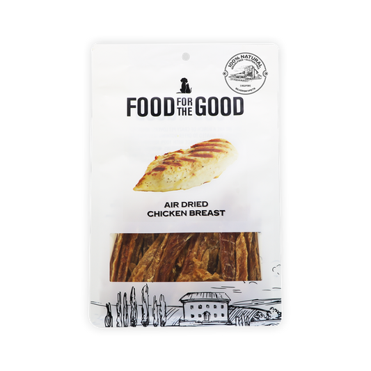 Food For The Good Air Dried Chicken Breast Treats for Cats and Dogs 300g
