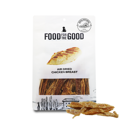 Food For The Good Air Dried Chicken Breast Treats for Cats and Dogs 300g