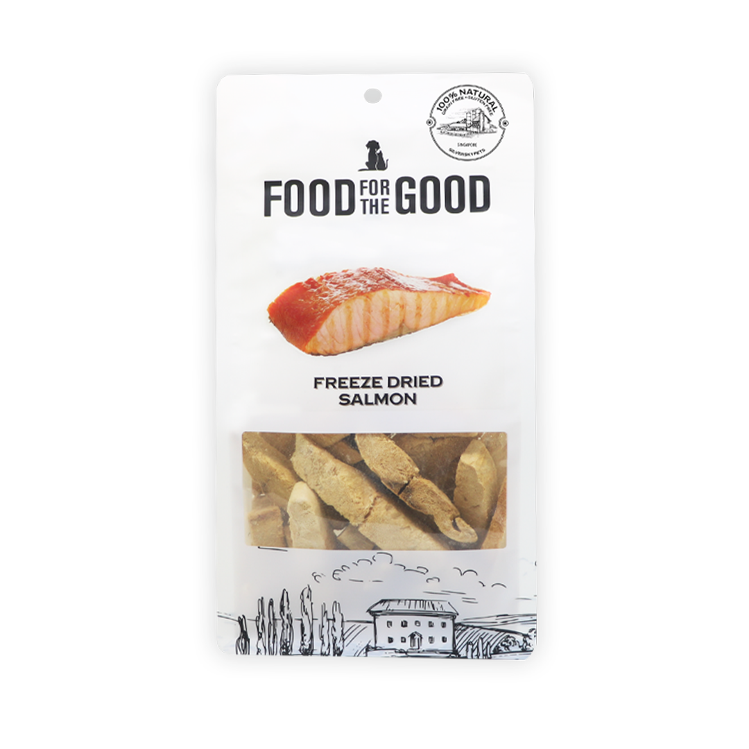 Food For The Good Freeze Dried Salmon Treats for Cats and Dogs 50g