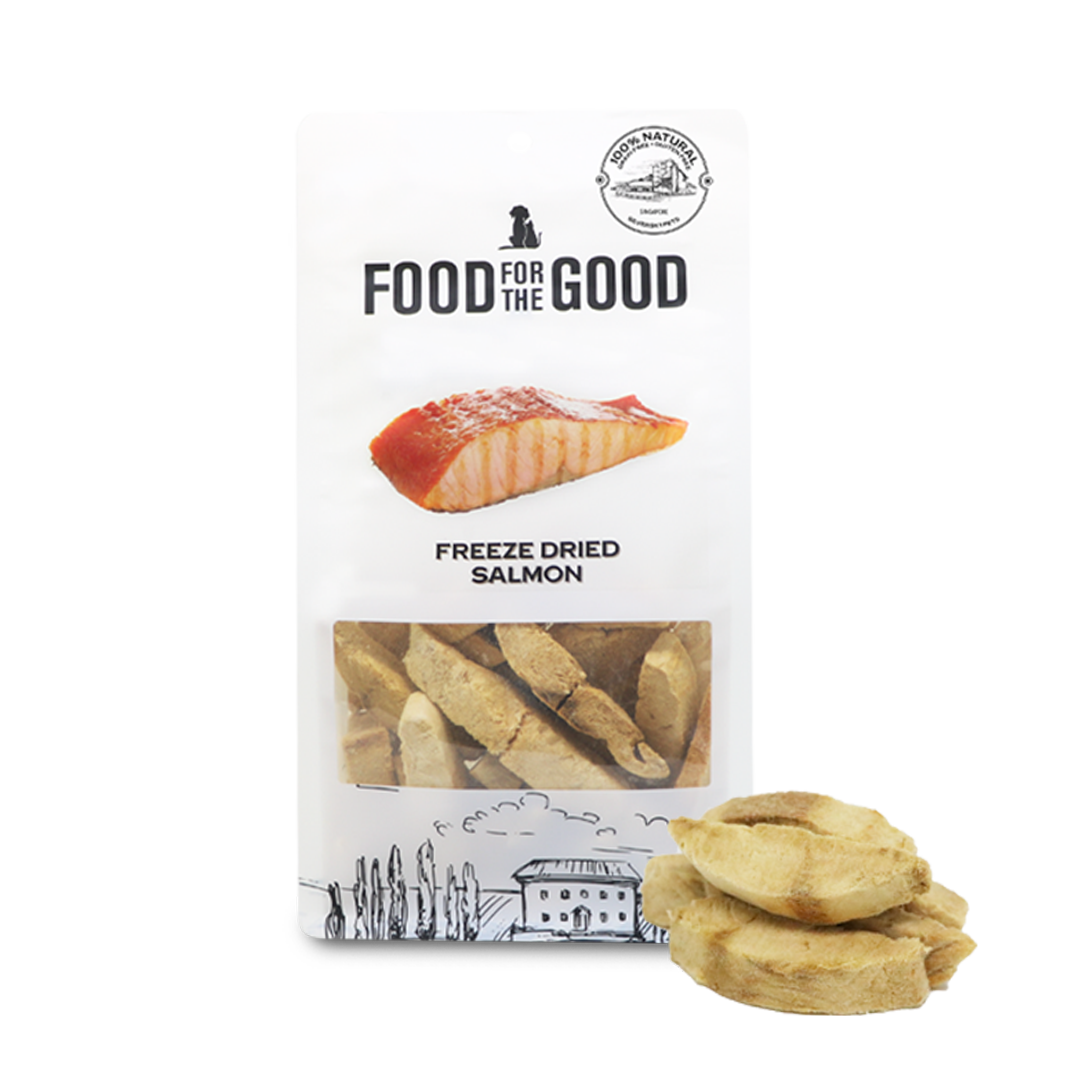 Food For The Good Freeze Dried Salmon Treats for Cats and Dogs 50g