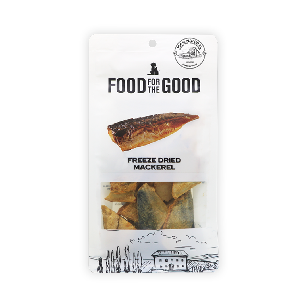 Food For The Good Freeze Dried Mackerel Treats for Cats and Dogs 70g