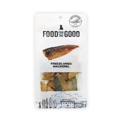Food For The Good Freeze Dried Mackerel Treats for Cats and Dogs 70g