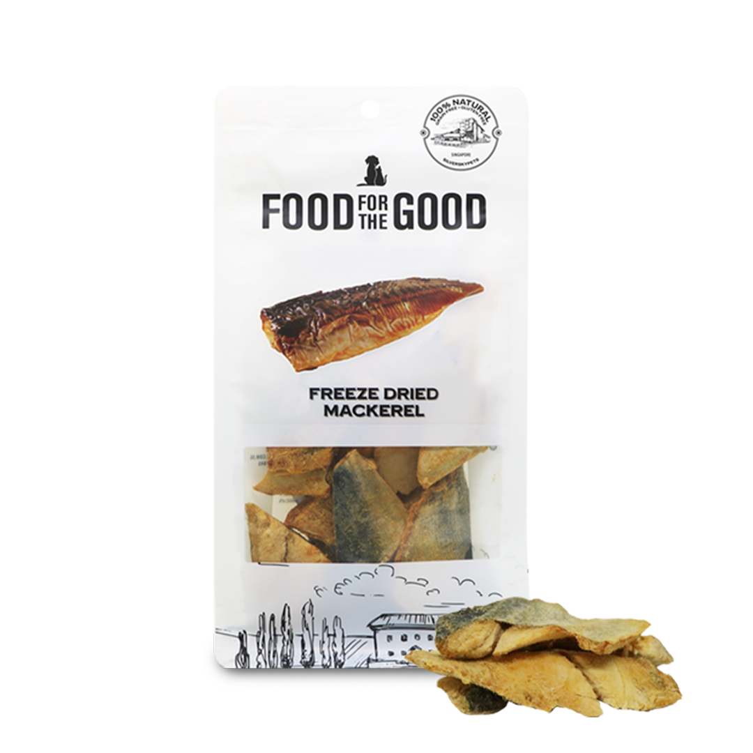 Food For The Good Freeze Dried Mackerel Treats for Cats and Dogs 70g