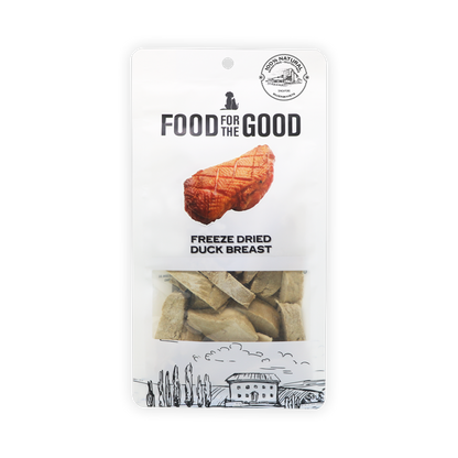 Food For The Good Freeze Dried Duck Breast Treats for Cats and Dogs 70g