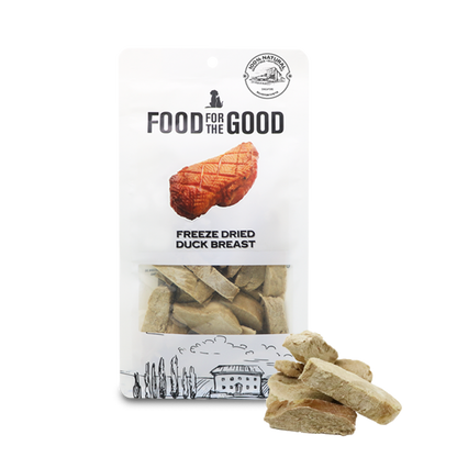 Food For The Good Freeze Dried Duck Breast Treats for Cats and Dogs 70g