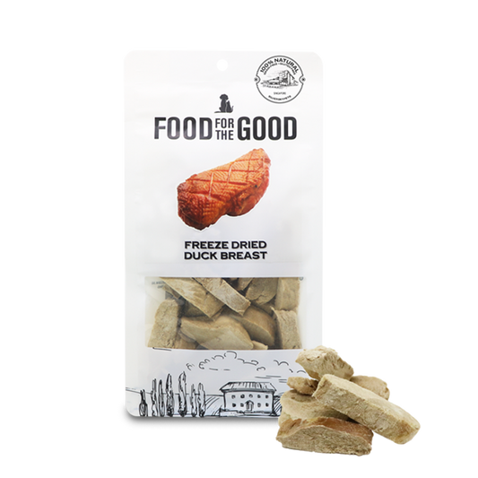 Food For The Good Freeze Dried Duck Breast Treats for Cats and Dogs 70g