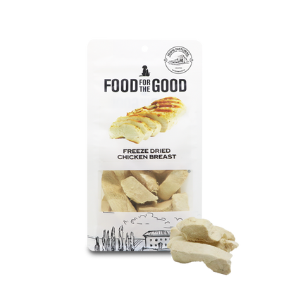 Food For The Good Freeze Dried Chicken Breast Treats for Cats and Dogs 70g