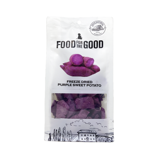 Food For The Good Freeze Dried Purple Sweet Potato Treats for Cats and Dogs 100g